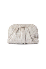 Stevie Pleated Woven Clutch