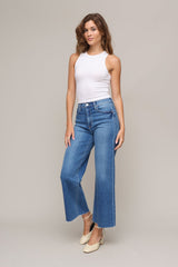 Scissor Cut Wide Leg