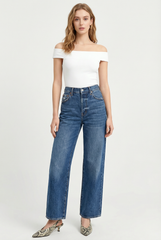 Second Skin Off The Shoulder Top