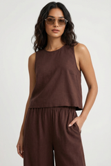 Sloane Linen Top