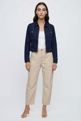 Veronique Zip Up Denim Jacket