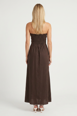 Via Roma Strapless Dress