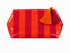 Striped Tassle Travel Pouch