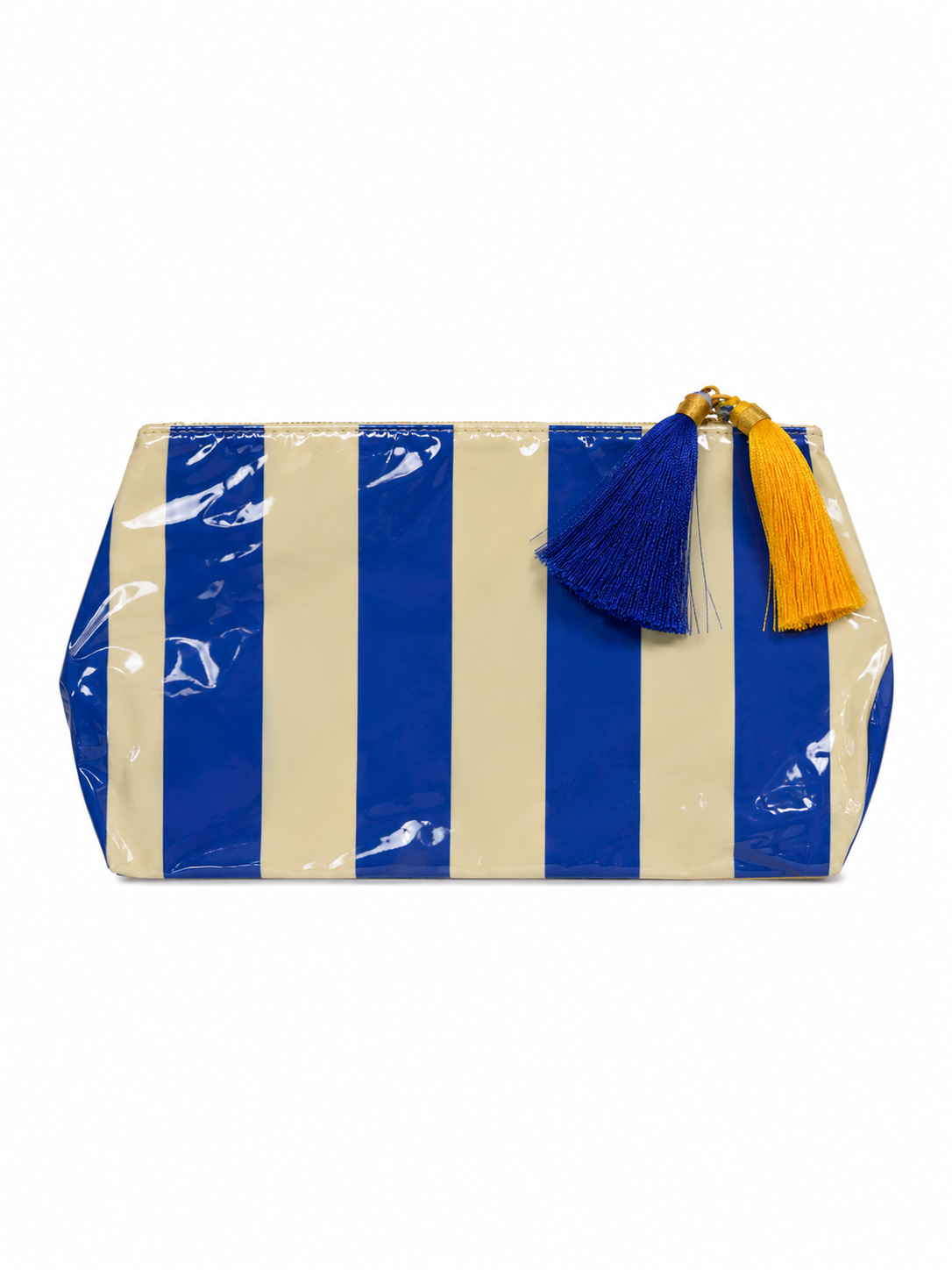 Striped Tassle Travel Pouch