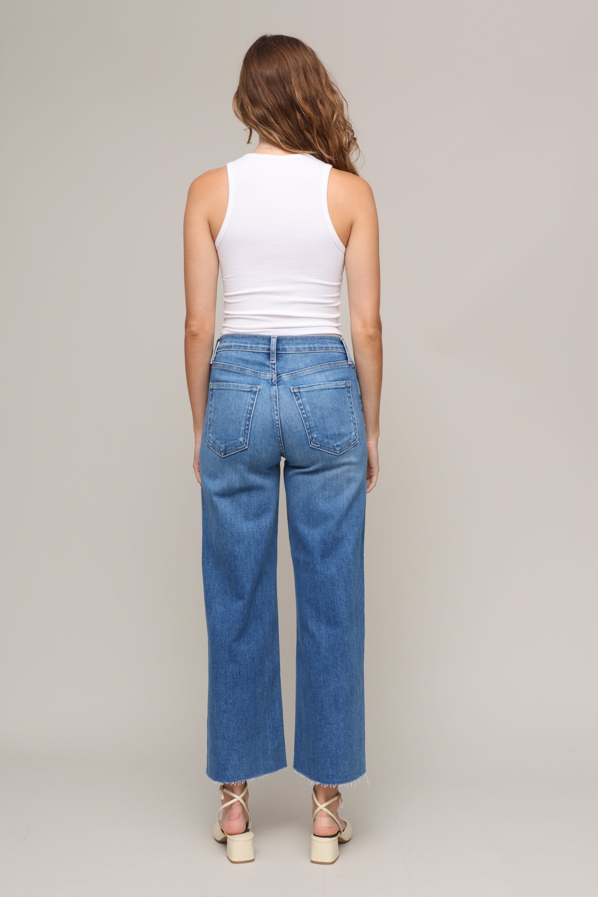 Scissor Cut Wide Leg