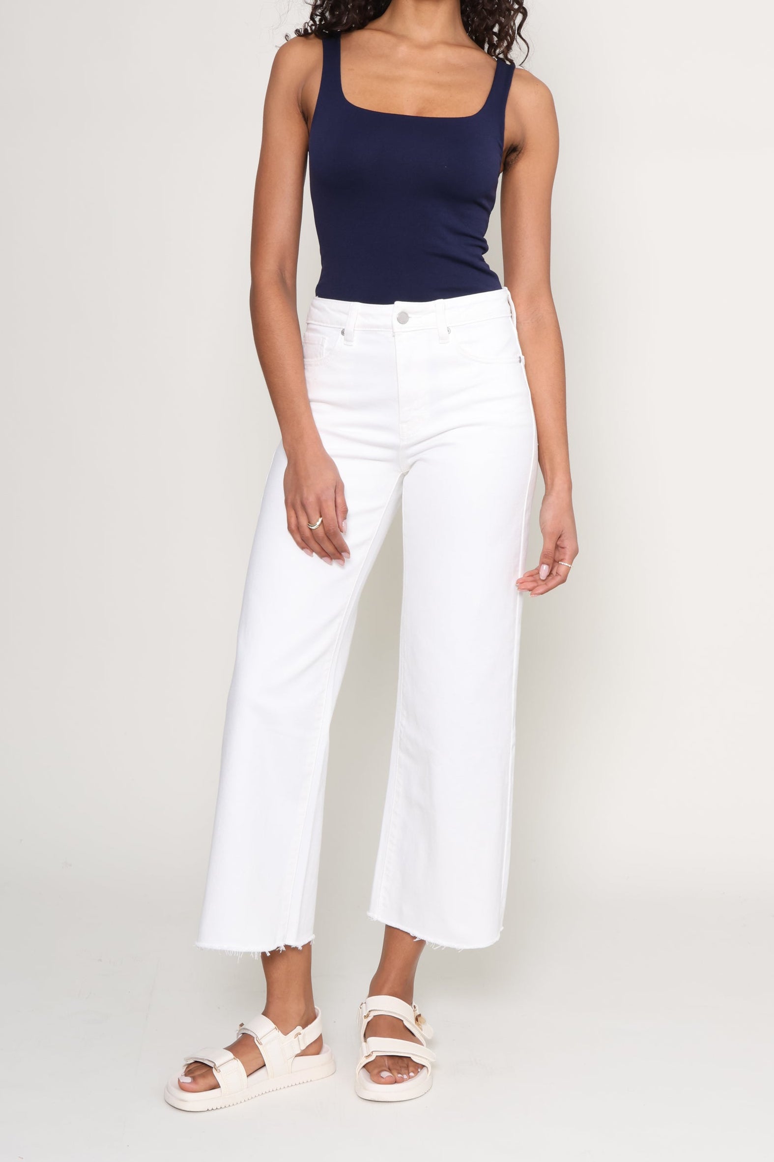 Slim Wide Leg Jeans