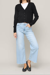 Slim Wide Leg Jeans