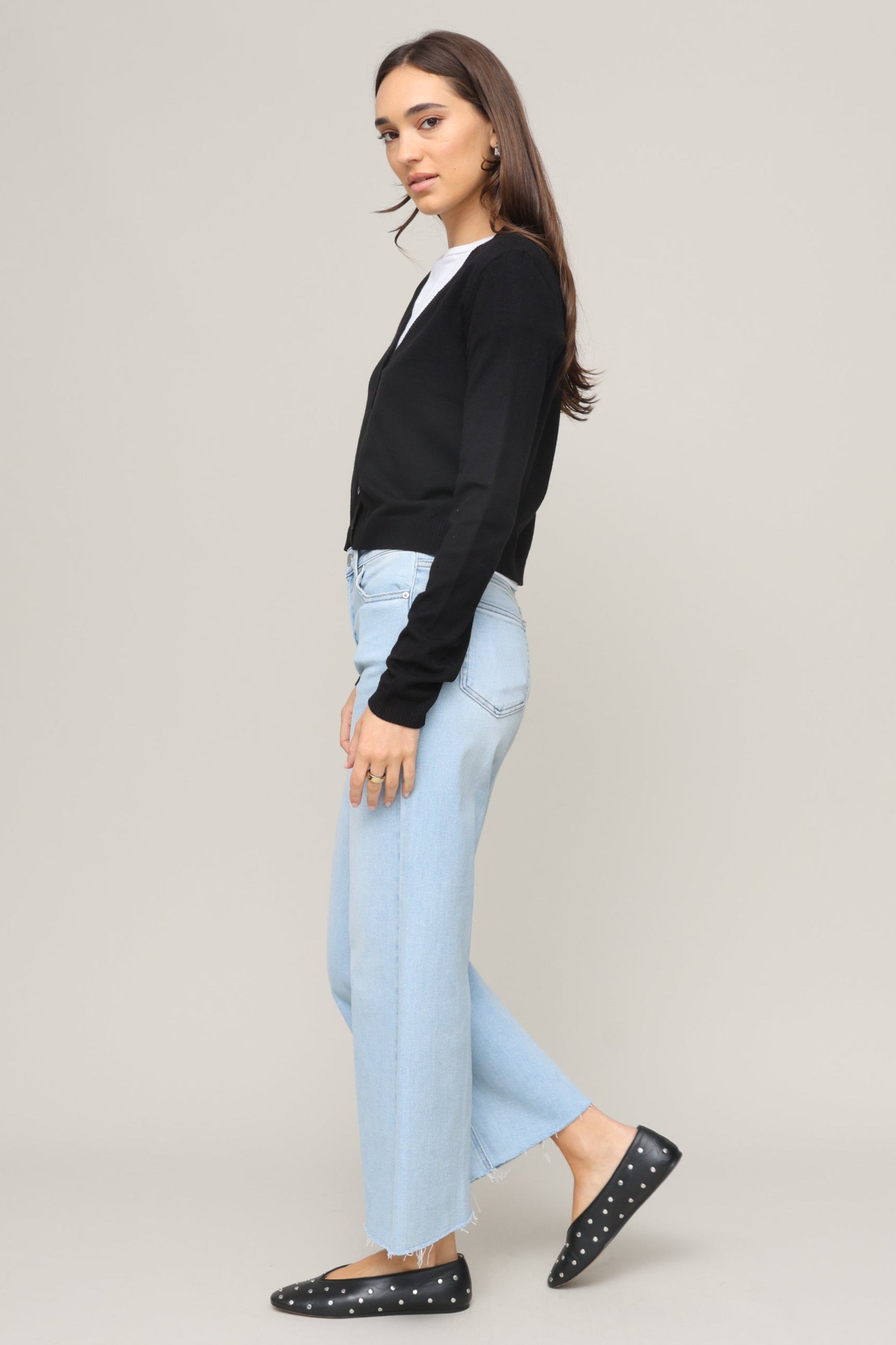 Slim Wide Leg Jeans
