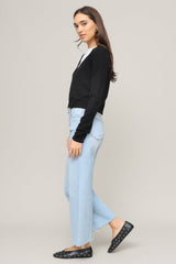 Slim Wide Leg Jeans