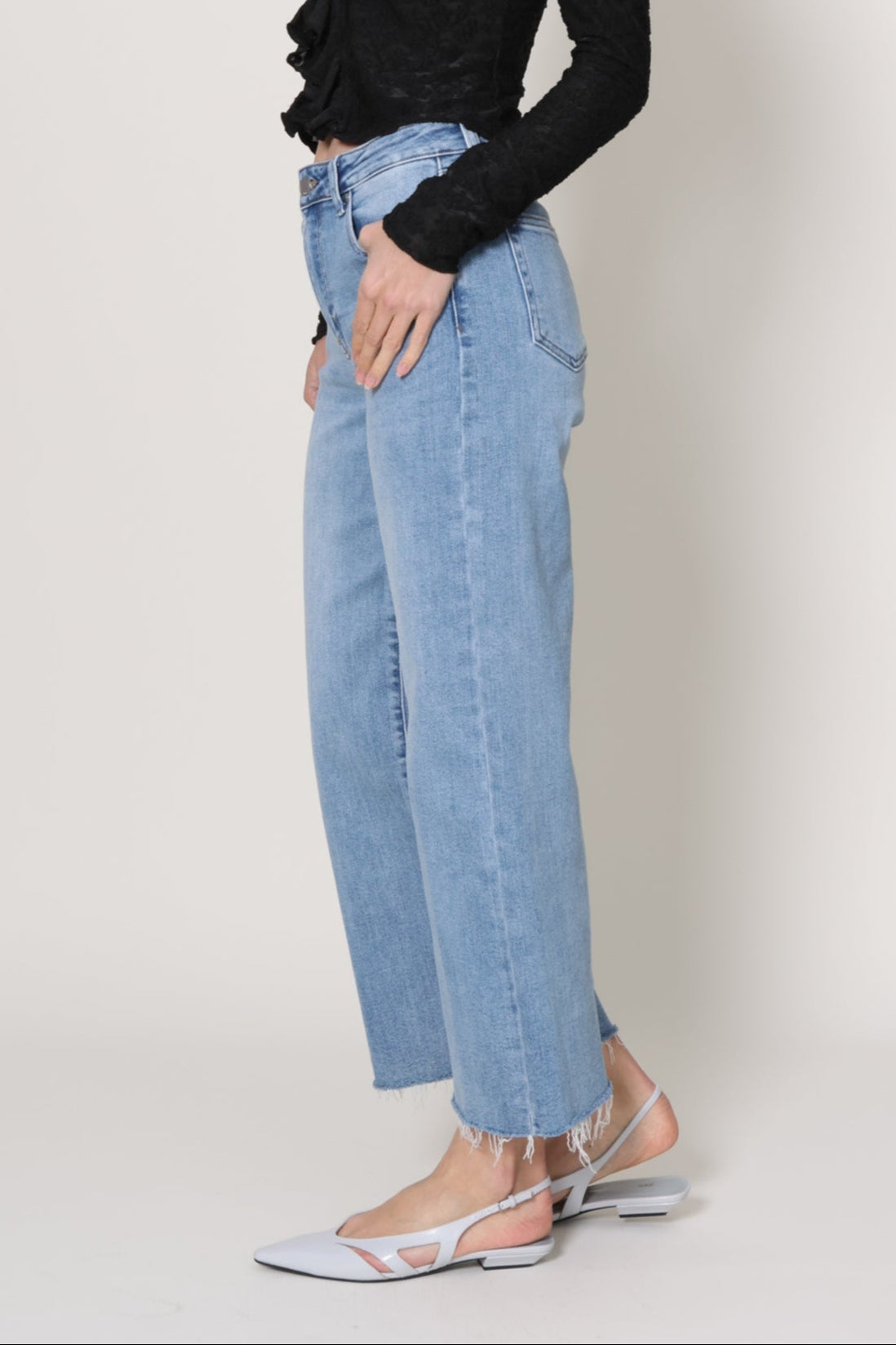 Slim Wide Leg Jeans