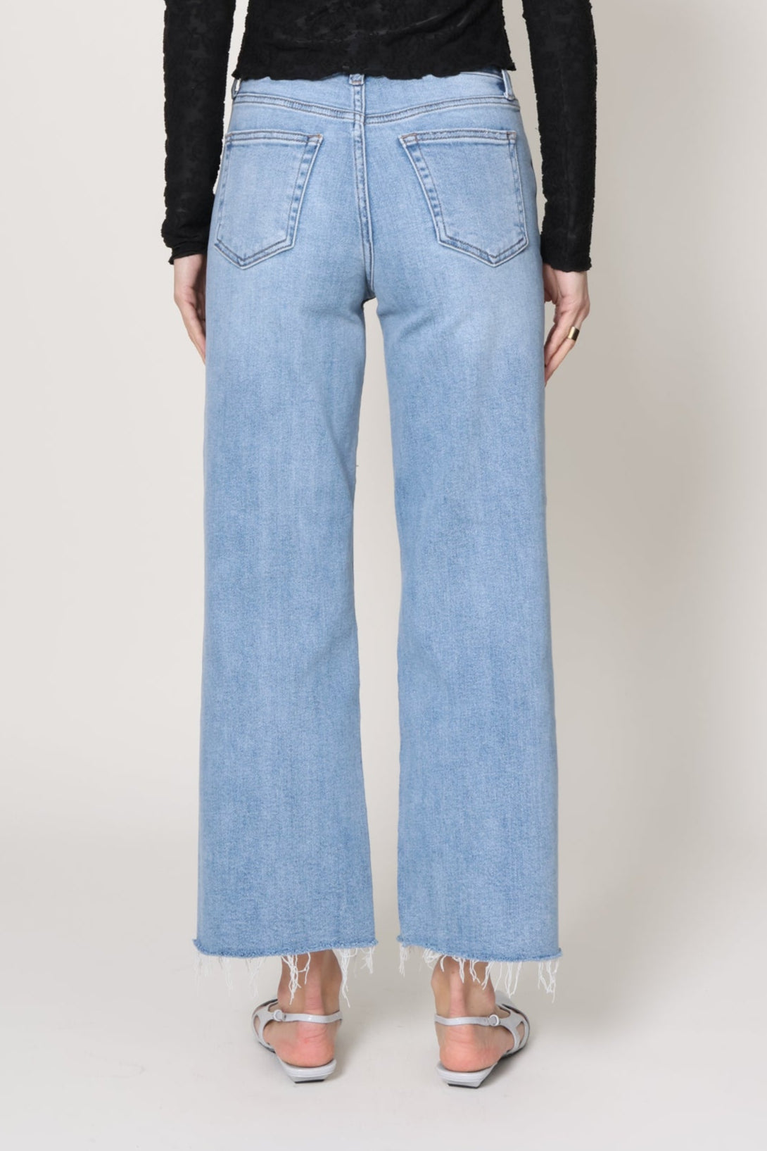 Slim Wide Leg Jeans