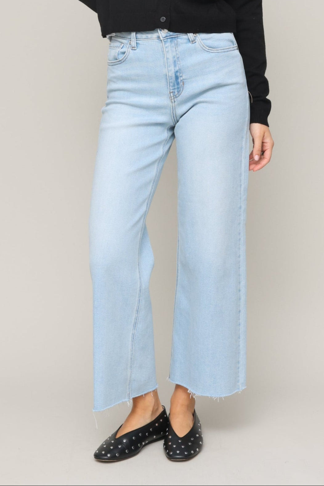 Slim Wide Leg Jeans