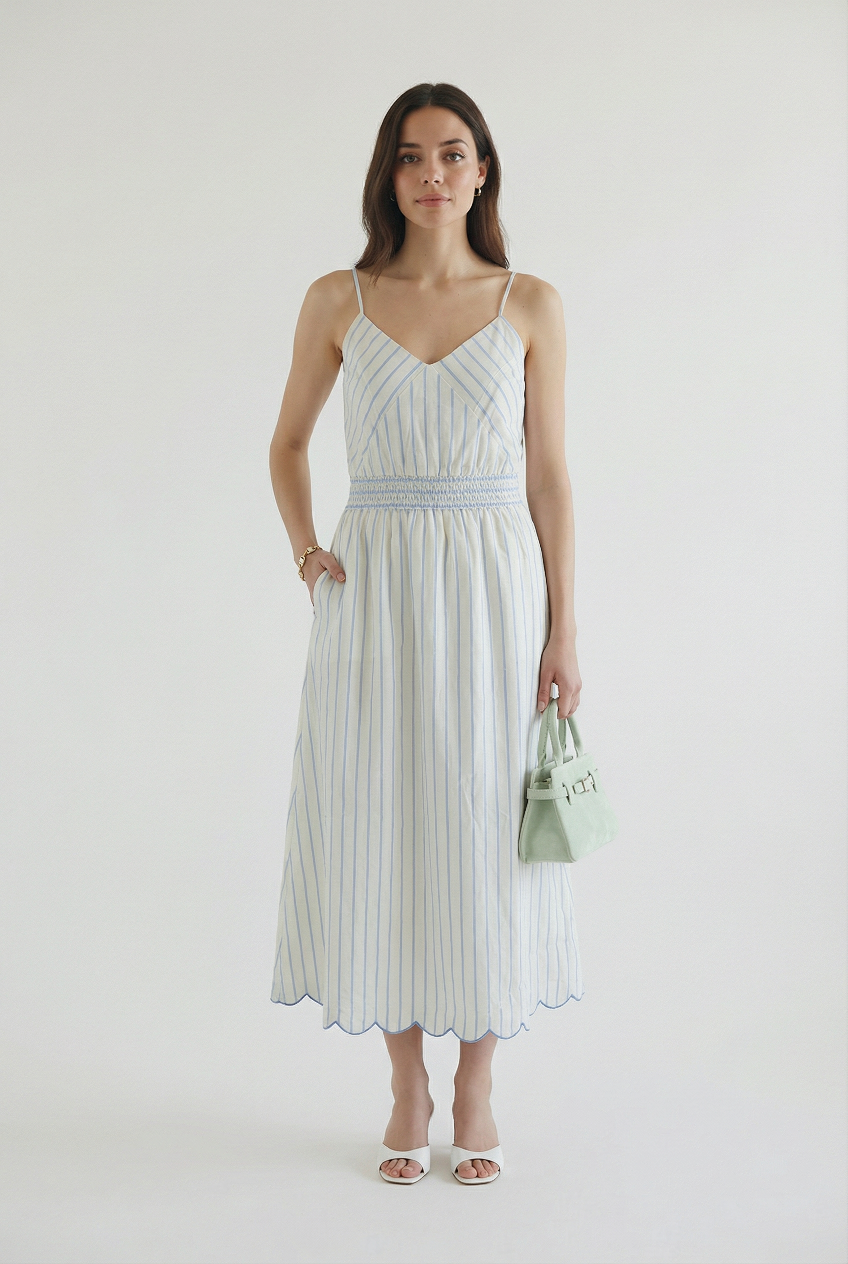 Sofie Stripe Poplin Dress