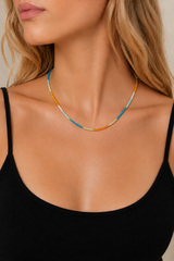 Stevie Thin Multi Bead Necklace