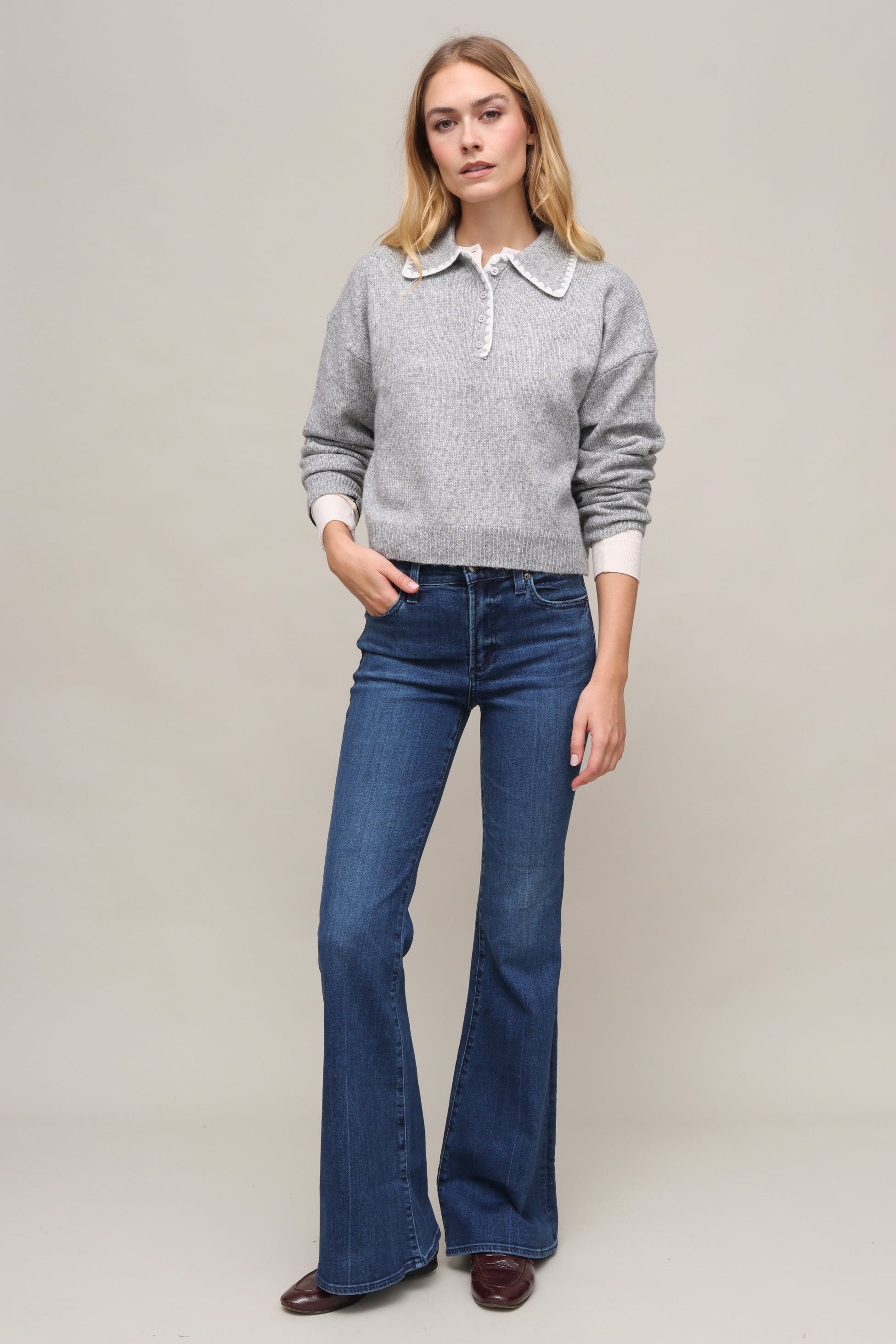 Stitch It Polo Sweater