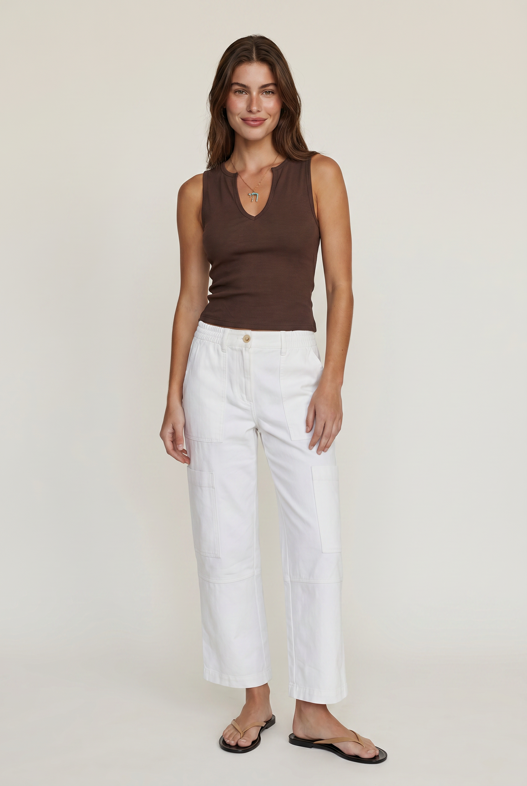 The Easy V Neck Rib Tank