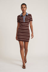 Theo Stripe Polo Dress