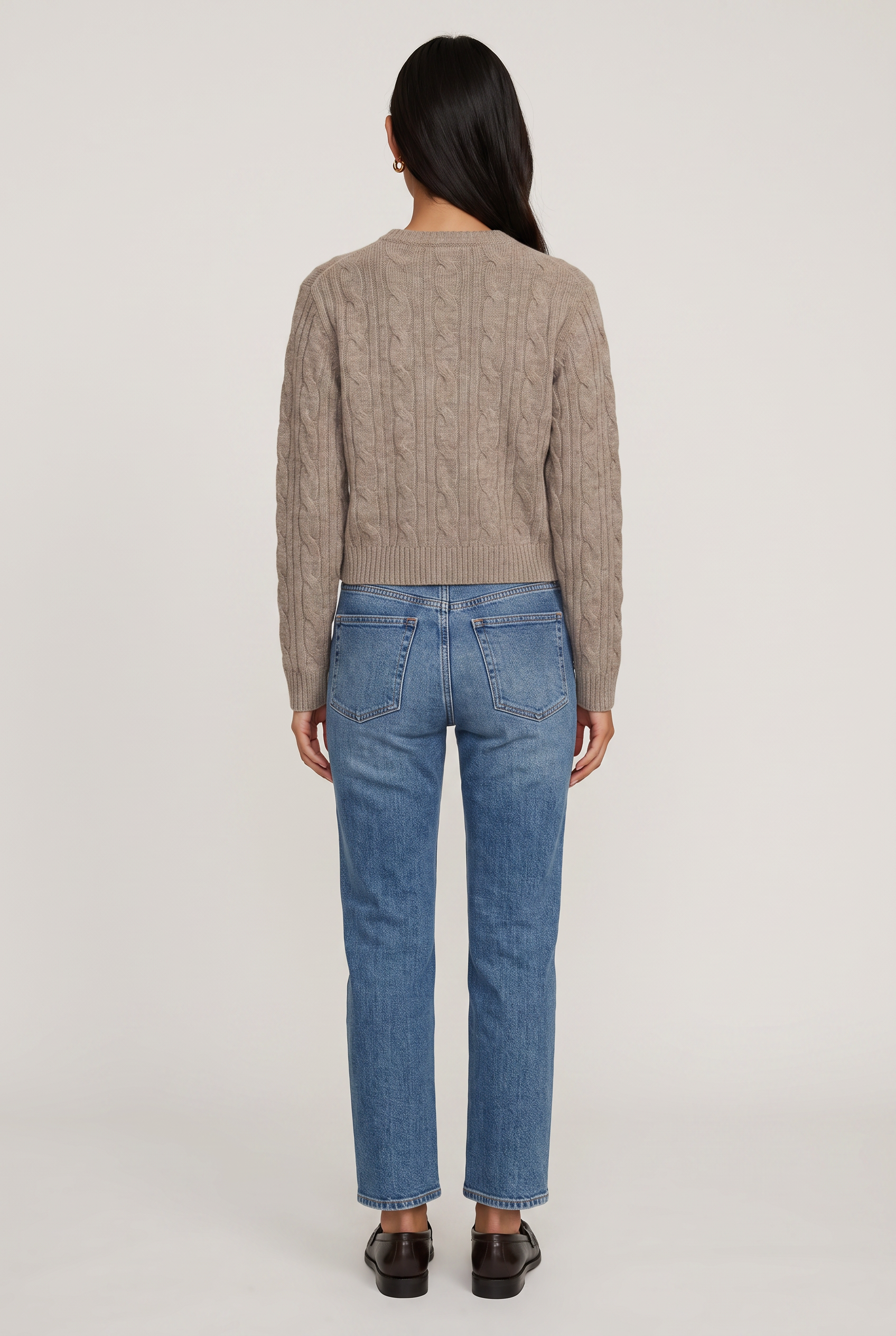 Thea Cable Crew Sweater