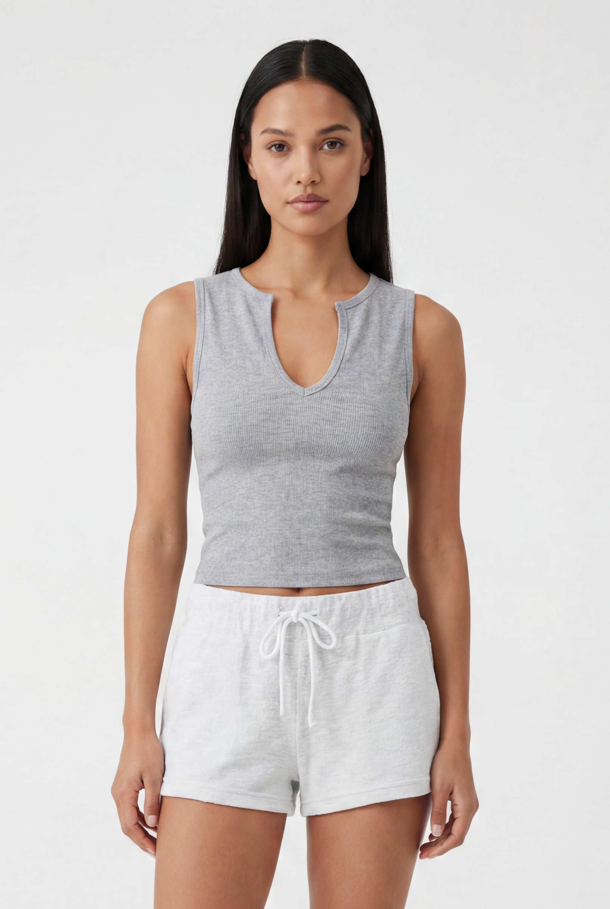The Easy V Neck Rib Tank