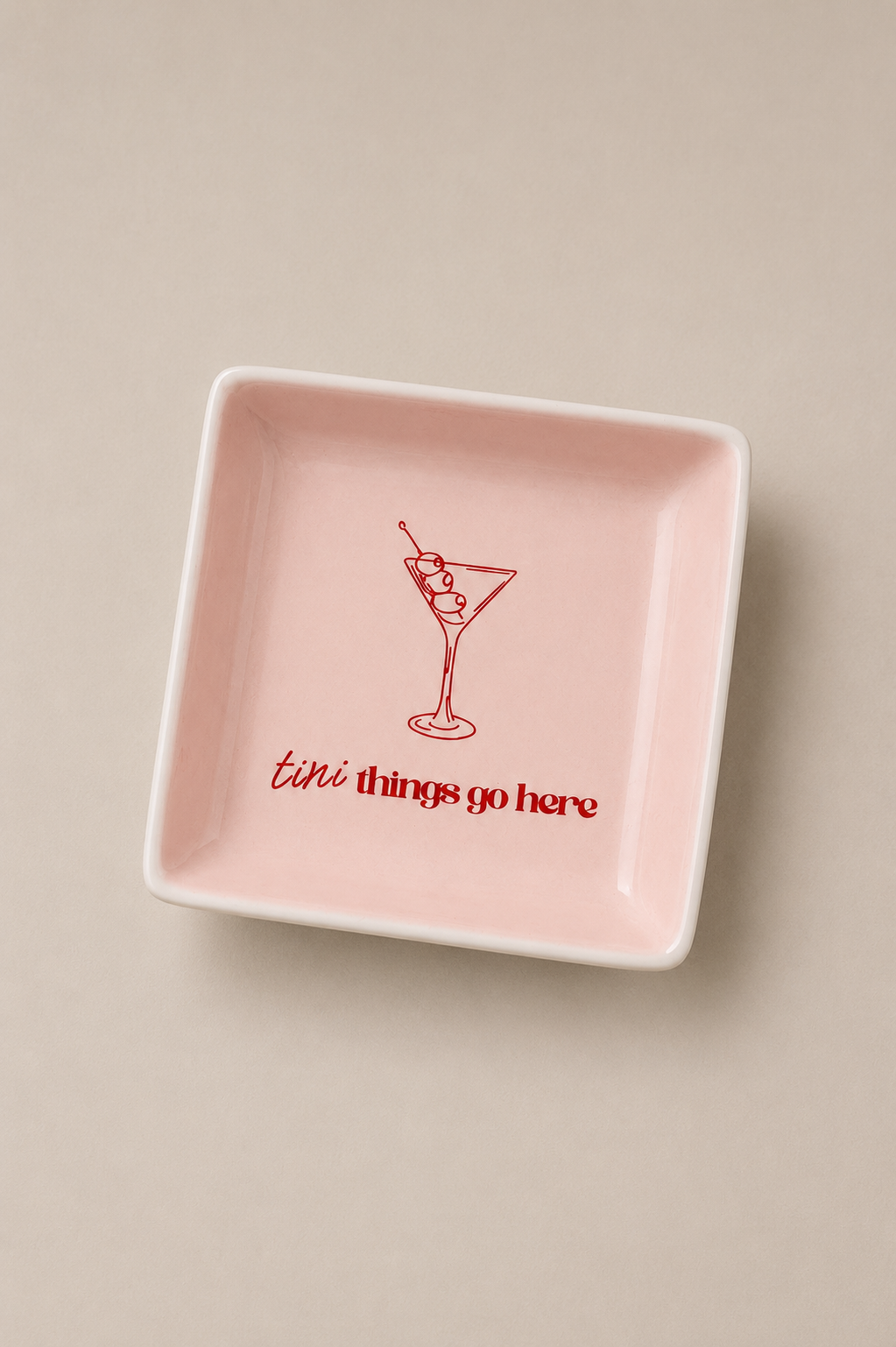 Tiny Things Go Here Trinket Tray