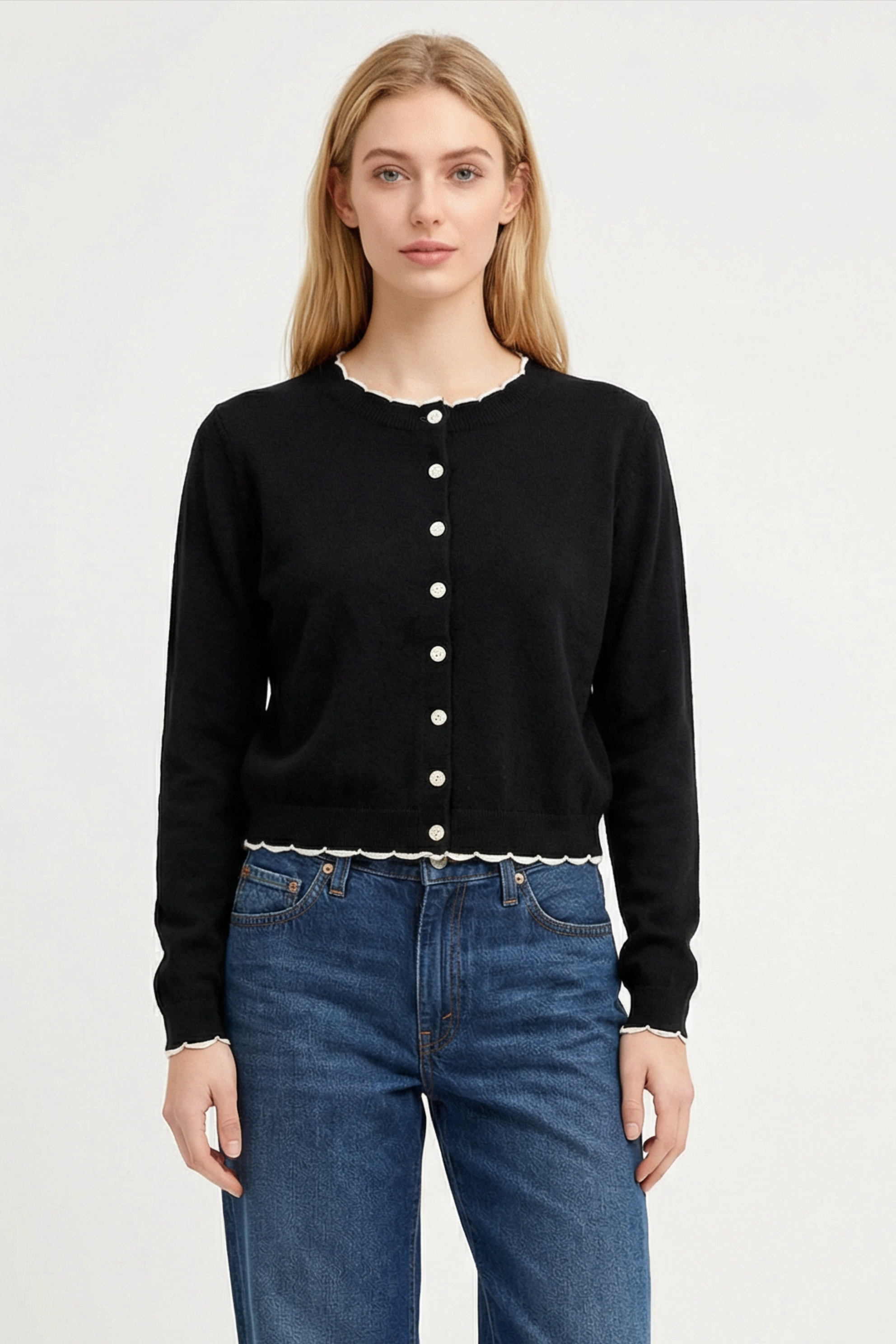 Tribeca Scallop Cardigan