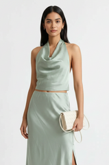 Twilight Silky Halter Top