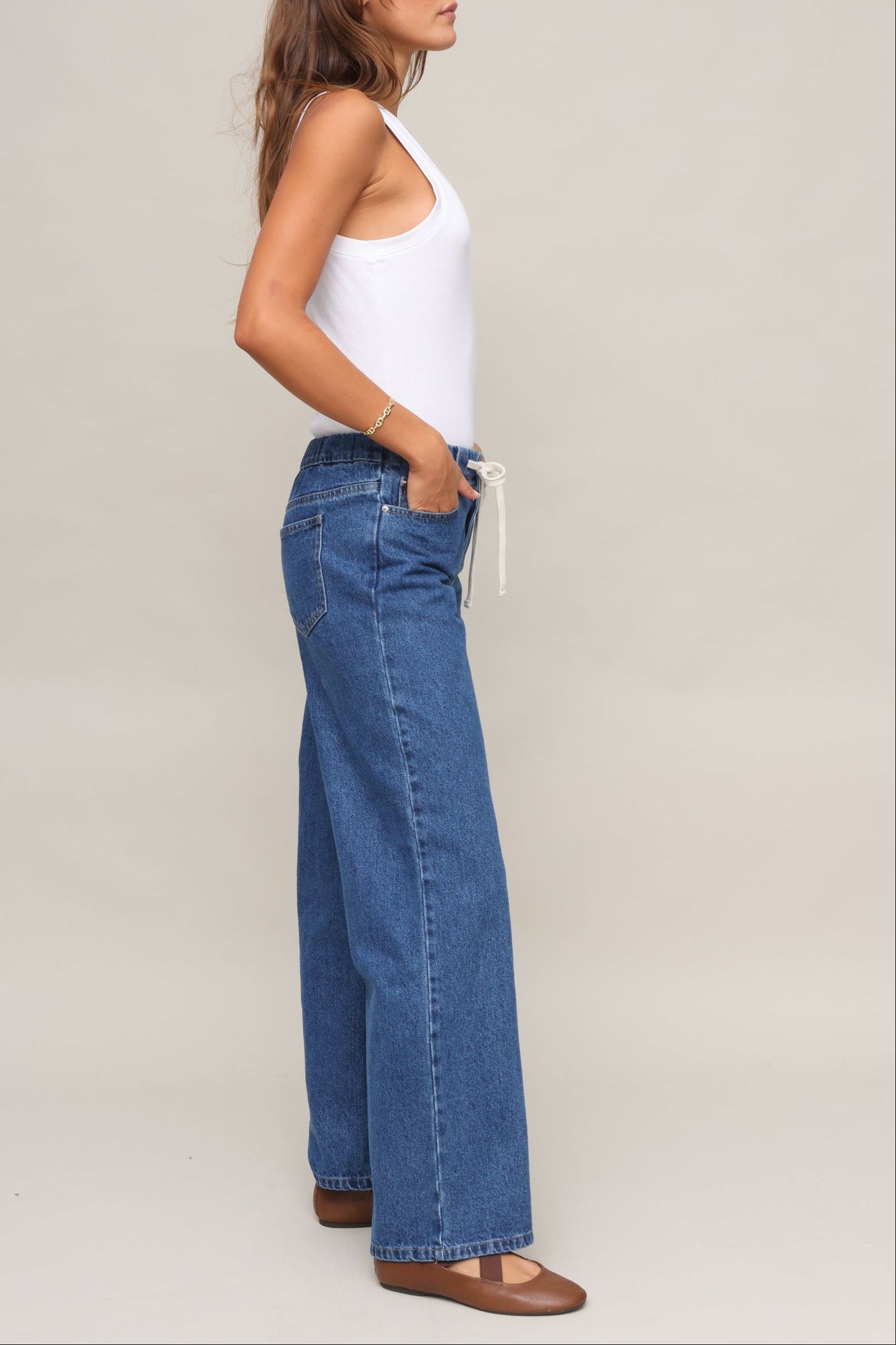 Val Mid Rise Drawstring Pant