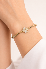 Veda Heart Clover Ball Bracelet
