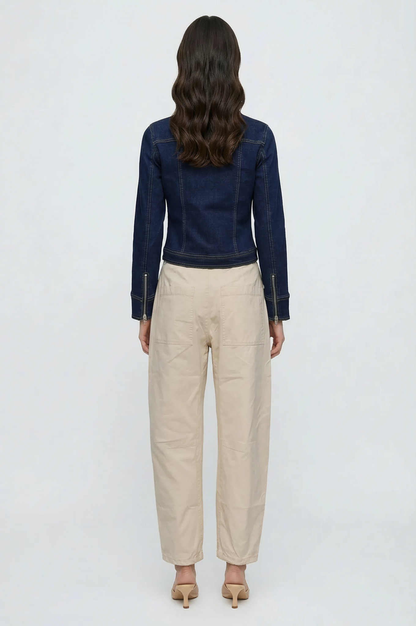 Veronique Zip Up Denim Jacket