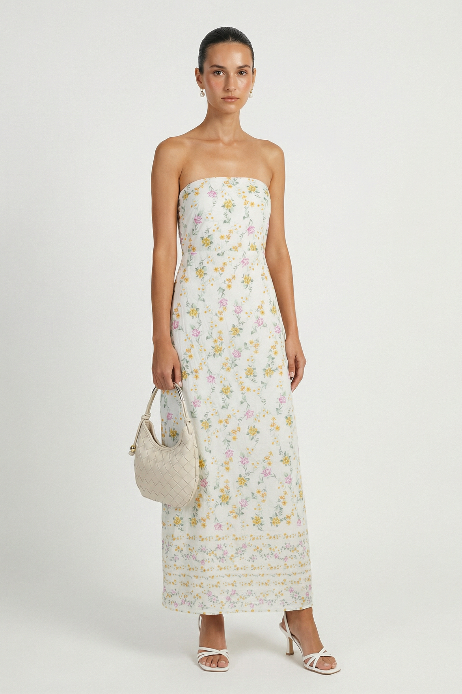 Via Flora Strapless Dress