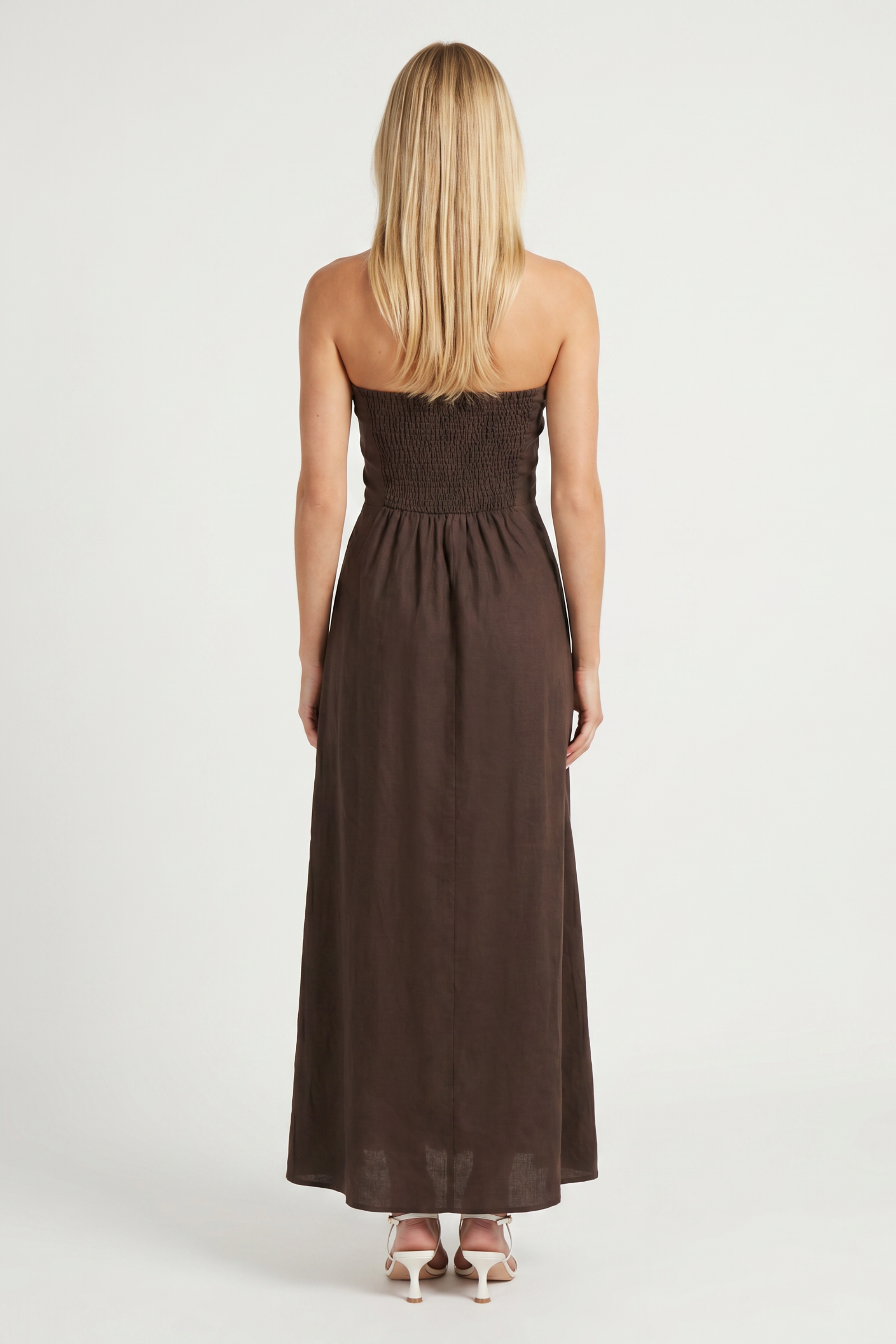 Via Roma Strapless Dress