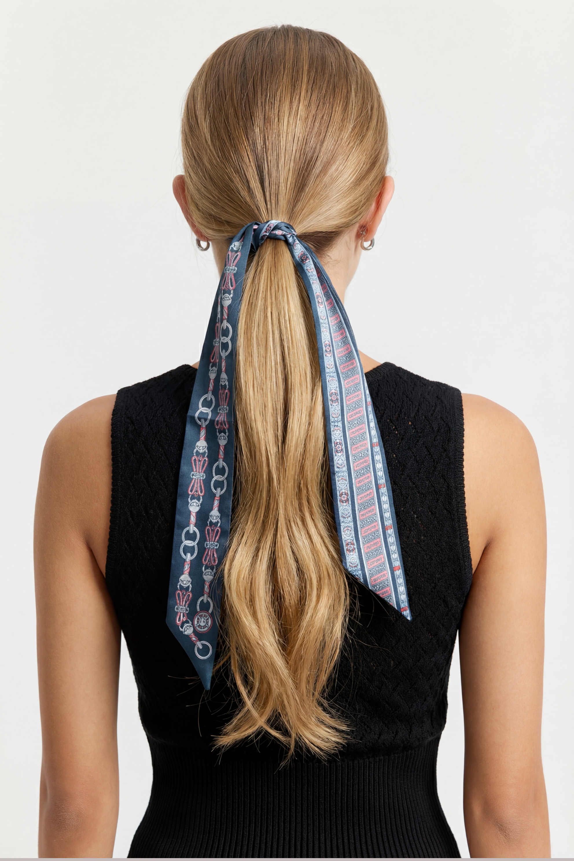 Waves Skinny Scarf