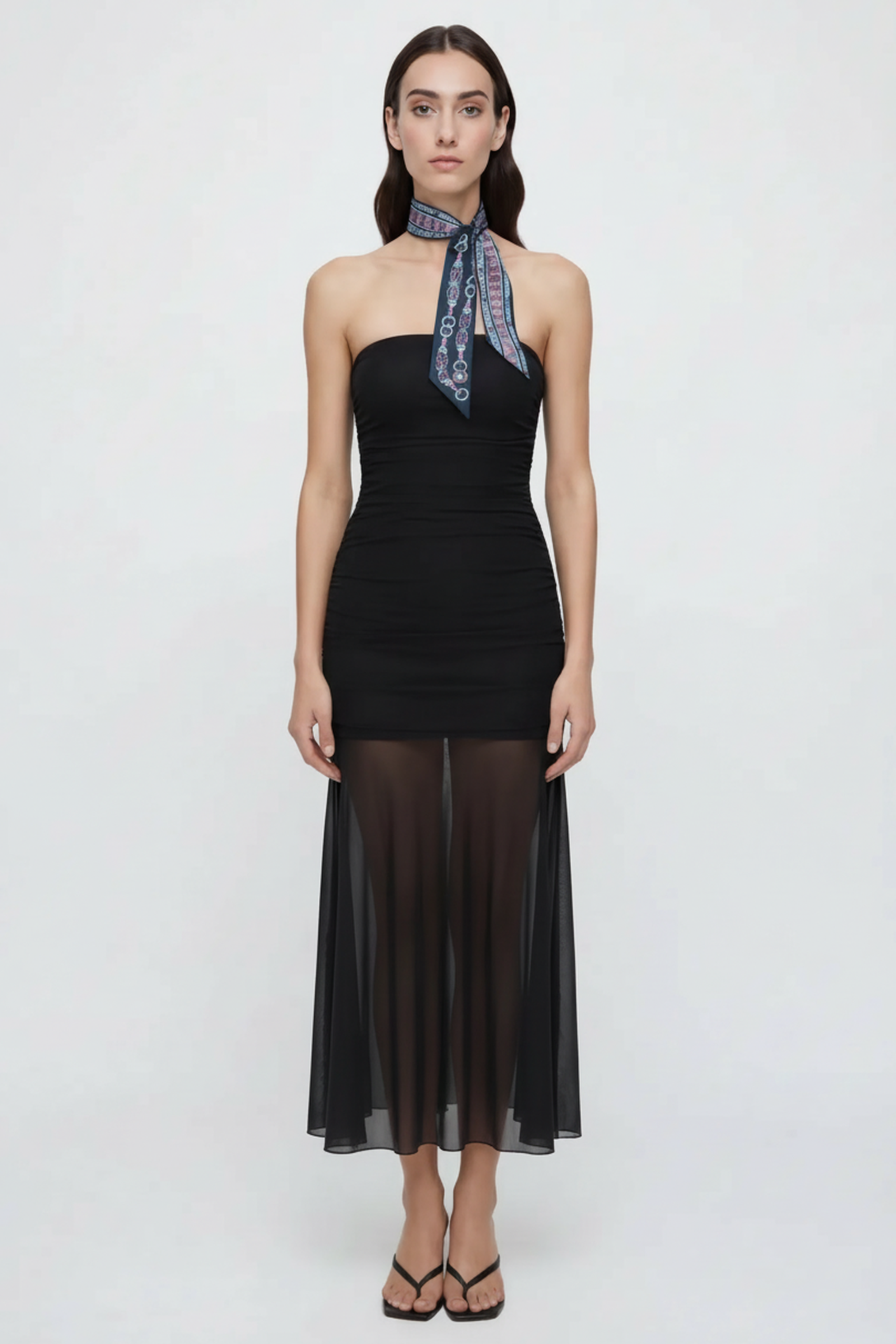 Waves Skinny Scarf